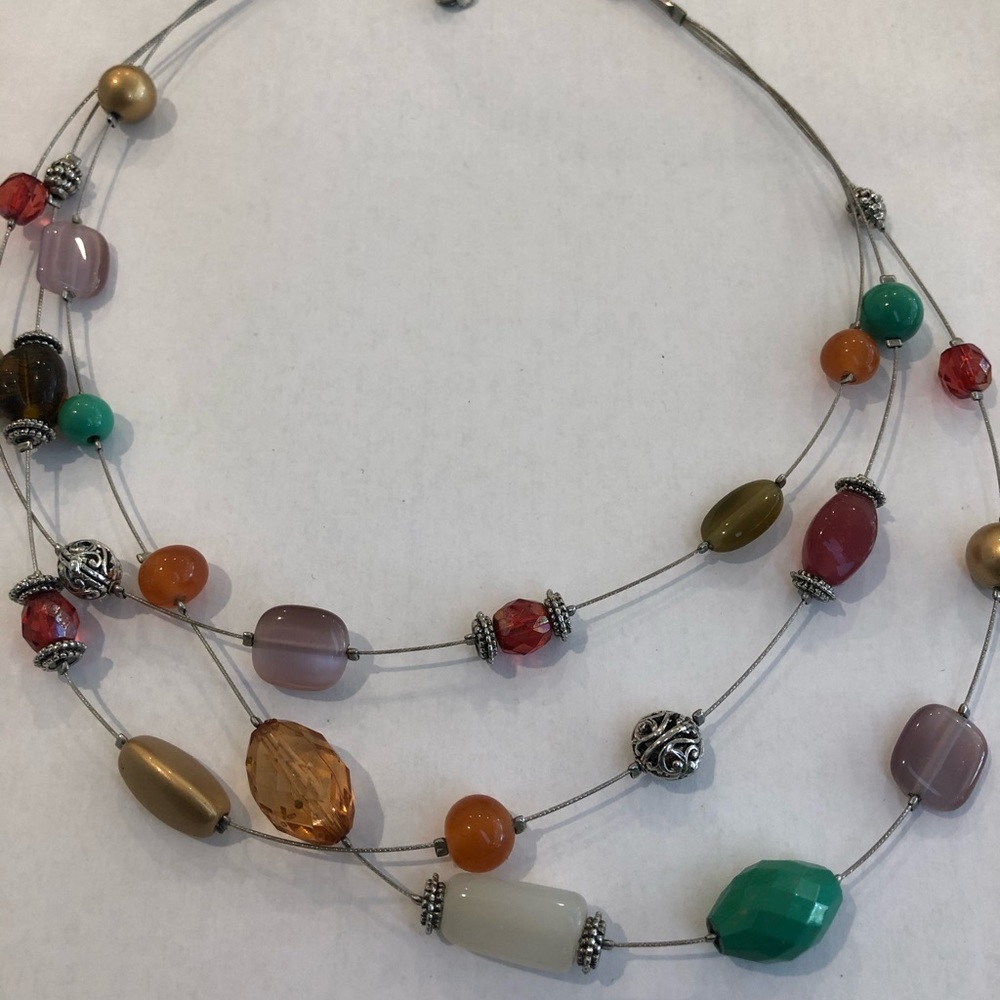 Lia Sophia Layered colorful necklace